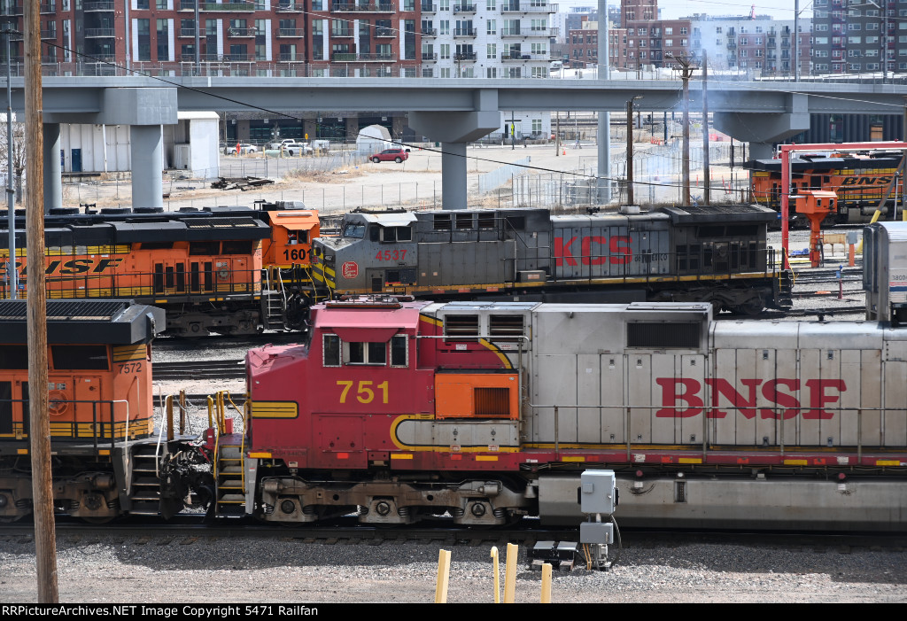 The Journey Begins - KCSM 4537 and BNSF 751